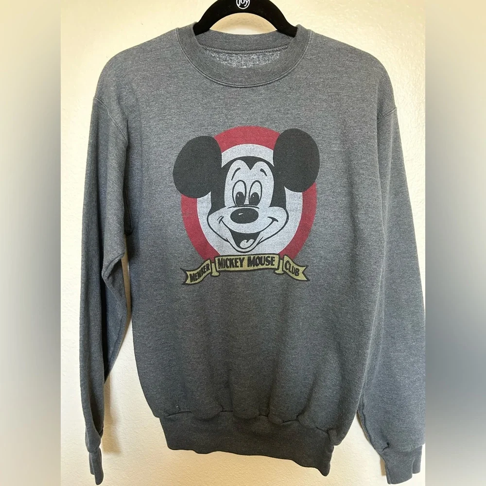 Disney Mickey Mouse grey crew neck sweater. - Picture 4 of 5